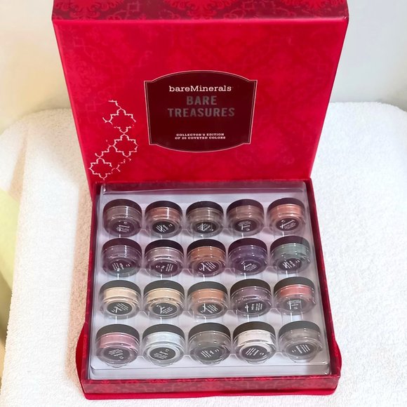 NIB rare bareMinerals Bare Treasures-Collector's Edition-20 Coveted Colors - Picture 1 of 11